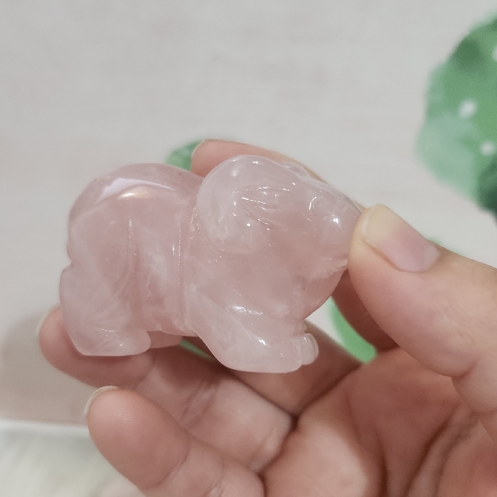 12 rose quartz zodiac animals - Picture 3 of 6